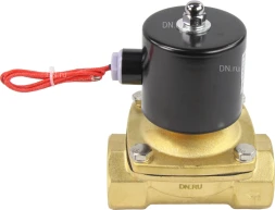 Клапан электромагнитный VS100-NT-NC-24VDC 1 1/2″ Ду40 Ру10, соленоидный двухходовой, корпус - латунь, уплотнение - NBR, резьбовой, нормально-закрытый, прямого действия, катушка - 24В