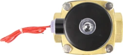 Клапан электромагнитный VS100-NT-NC-24VDC 1 1/2″ Ду40 Ру10, соленоидный двухходовой, корпус - латунь, уплотнение - NBR, резьбовой, нормально-закрытый, прямого действия, катушка - 24В