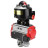 Кран шаровой BV3232P(4pc)-SP-3WL-T-ISO-H 1/2″ Ду40 Ру63 стандартнопроходной трехходовой L-тип, нержавеющая сталь SS316, внутренняя резьба, уплотнение - PTFE, с пн.приводом PA-DA-065 пн.распределителем 4M310-08 AC220V и БКВ APL-510N-EX в Барнауле