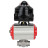 Кран шаровой BV3232P(4pc)-SP-3WL-T-ISO-H 1/2″ Ду40 Ру63 стандартнопроходной трехходовой L-тип, нержавеющая сталь SS316, внутренняя резьба, уплотнение - PTFE, с пн.приводом PA-DA-065 пн.распределителем 4M310-08 AC220V и БКВ APL-510N-EX в Барнауле