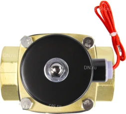 Клапан электромагнитный VS100-NT-NC-24VDC 2″ Ду50 Ру10, соленоидный двухходовой, корпус - латунь, уплотнение - NBR, резьбовой, нормально-закрытый, прямого действия, катушка - 24В