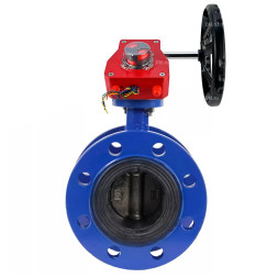 Затвор дисковый поворотный WBV1331E-2W-F-R Ду250 Ру16 фланцевый, корпус - чугун GGG40, диск - нержавеющая сталь 304, уплотнение - EPDM, с редуктором HGBF RQN4-1200Z