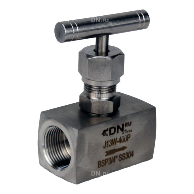 Клапан игольчатый VN3131M-T-Ht 3/4″ Ду20 Ру400 резьбовой, корпус - нержавеющая сталь 304, уплотнение - металл, с Т-образной рукояткой в Барнауле