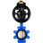 Затвор дисковый поворотный WBV1616E-2W-Fb-H Ду150 Ру16 LUG корпус - чугун QT450, диск - чугун QT450, уплотнение - EPDM, с пневмоприводом PA-DA-105-1 и БКВ APL-410N EX в Барнауле