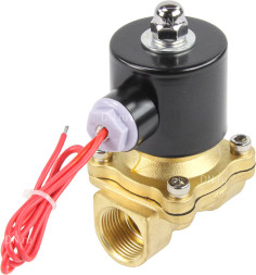 Клапан электромагнитный VS100-VT-NC-24VDC 3/4″ Ду20 Ру10, соленоидный двухходовой, корпус - латунь, уплотнение - Viton, резьбовой, нормально-закрытый, прямого действия, катушка - 24В