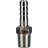 Штуцер елочка BF31-T-1/2-12 1/2″х12мм Ду15 Ру16 шланговый, корпус - нержавеющая сталь AISI 304 (CF8), присоединение - наружная резьба/штуцер в Барнауле