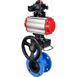 Затвор дисковый поворотный WBV1313E-2W-F-H Ду50 Ру16 фланцевый, корпус - чугун GGG40, диск - чугун GGG40, уплотнение - EPDM, с пневмоприводом PA-DA-105, БКВ APL-210N и ручным дублером MON1-250-T26-ISO
