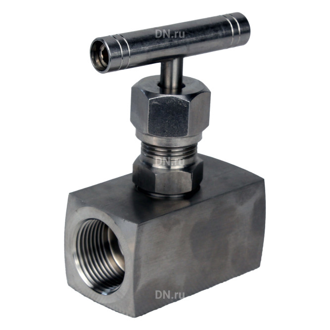 Клапан игольчатый VN3131M-T-Ht 1 1/4″ Ду32 Ру400 резьбовой, корпус - нержавеющая сталь 304, уплотнение - металл, с Т-образной рукояткой в Барнауле