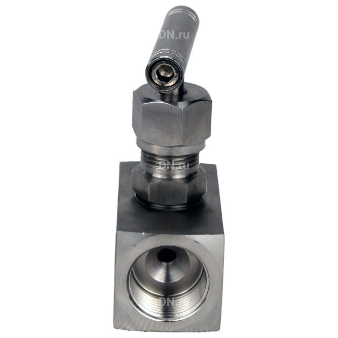 Клапан игольчатый VN3131M-T-Ht 1 1/4″ Ду32 Ру400 резьбовой, корпус - нержавеющая сталь 304, уплотнение - металл, с Т-образной рукояткой в Барнауле