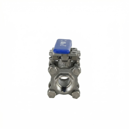 Кран шаровой BV3232P(3pc)-FP-T-ISO-H 2 1/2″ Ду65 Ру25 полнопроходной, нержавеющая сталь AISI 316, резьбовой, с ISO фланцем и рукояткой