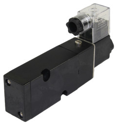 Пневмораспределитель 4M310-08 DC24V 1/4″ моностабильный, пятиканальный, для четвертьоборотных пневмоприводов (на корпус)