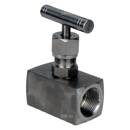Клапан игольчатый VN3131M-T-Ht 2″ Ду50 Ру400 резьбовой, корпус - нержавеющая сталь 304, уплотнение - металл, с Т-образной рукояткой