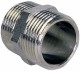 Ниппель Н-304-НР-НР 1 1/2″ Ду40 Ру20, корпус - нержавеющая сталь AISI 304, присоединение - наружная/наружная резьба, тип резьбы - BSPT