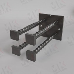 Закладная деталь М-0-2-1 серия 1.400-6/76 для железобетонных конструкций