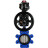 Затвор дисковый поворотный WBV1631E-2W-Fb-H Ду150 Ру16 LUG корпус - чугун QT450, диск - нержавеющая сталь 304, уплотнение - EPDM, с пневмоприводом PA-DA-105-1 и БКВ APL-510N EX в Барнауле