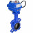 Затвор дисковый поворотный WBV1432N-2W-Fb-H Ду40 Ру16, корпус - чугун GGG50, диск - нержавеющая сталь 316L, уплотнение - NBR, с электроприводом blue QT-N-003EM-1-220VAC-У1 в Барнауле