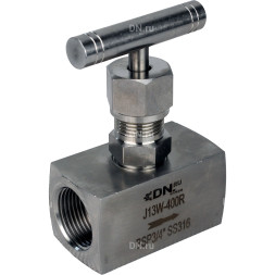 Клапан игольчатый VN3232M-T-Ht 1/2″ Ду15 Ру400 резьбовой, корпус - нержавеющая сталь 316, уплотнение - металл, с Т-образной рукояткой