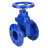 Задвижка клиновая 30ч39р (аналог МЗВ) GVWN1414E-2W-F-S blue Ду40 Ру10/16 фланцевая, корпус - чугун GGG50, уплотнение - EPDM, со штурвалом и невыдвижным штоком, цвет - синий в Барнауле