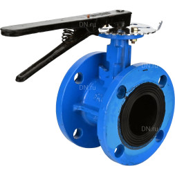 Затвор дисковый поворотный WBV1313E-2W-F-H Ду50 Ру16 фланцевый, корпус - чугун GGG40, диск - чугун GGG40, уплотнение - EPDM, с рукояткой, с ISO-фланцем F05, квадрат штока 9х9