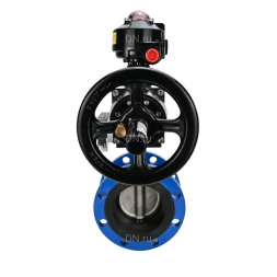 Затвор дисковый поворотный WBV1331E-2W-F-H Ду50 Ру16 фланцевый, корпус - чугун GGG40, диск - нержавеющая сталь 304, уплотнение - EPDM, с пневмоприводом PA-DA-105-1, 4M310-08 AC220V и APL-510N EX