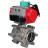 Кран шаровой BV3232P(3pc)-FP-SW-ISO-H Ду40 Ру63 полнопроходной, корпус - нержавеющая сталь SS316, под приварку, с пневмоприводом PA-SA-105, пневмораспределителем 4M310-08 DC24V, магнитным переключателем ALS200D в Барнауле