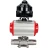 Кран шаровой BV3232P(3pc)-FP-W-ISO-H LONG Ду65 Ру25 полнопроходной, корпус - нержавеющая сталь 316, уплотнение - PTFE, под приварку, с пневмоприводом PA-DA-083, пневмораспределителем 4M310-08 DC24V и БКВ APL-510N EX в Барнауле