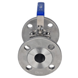 Кран шаровой BV3232P(3pc)-FP-F-H Ду20 Ру40, полнопроходной, трехсоставной, нержавеющая сталь 316, уплотнение - PTFE, фланцевый с рукояткой 9х9
