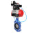 Затвор дисковый поворотный WBV1132N-2W-Fb-H Ду125 Ру16, корпус - чугун GG25, диск - нержавеющая сталь 316L, уплотнение - NBR, с пневмоприводом PA-DA-105, пневмораспределителем 4M310-08 AC220V, БКВ APL-210N, БПВ AFC2000 в Барнауле