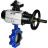 Затвор дисковый поворотный WBV1631E-2W-Fb-H Ду125 Ру16 LUG корпус - чугун QT450, диск - нержавеющая сталь 304, уплотнение - EPDM, с пневмоприводом PA-DA-105-1 и БКВ APL-210N в Барнауле
