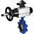 Затвор дисковый поворотный WBV1631E-2W-Fb-H Ду125 Ру16 LUG корпус - чугун QT450, диск - нержавеющая сталь 304, уплотнение - EPDM, с пневмоприводом PA-DA-105-1 и БКВ APL-210N в Барнауле
