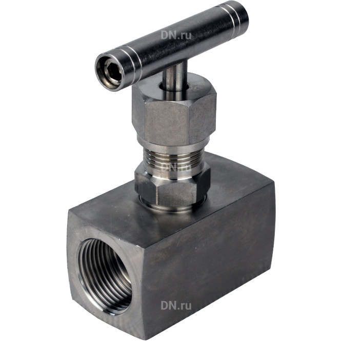 Клапан игольчатый VN3232M-T-Ht 2″ Ду50 Ру400 резьбовой, корпус - нержавеющая сталь 316, уплотнение - металл, с Т-образной рукояткой в Барнауле