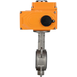 Затвор дисковый поворотный WBV3131V-2W-Fb-H Ду250 Ру16 межфланцевый, корпус - нержавеющая сталь 304, диск - нержавеющая сталь 304, уплотнение - VITON, с электроприводом QT-N-080EM-О1-380VAC-У1 3800В HARK