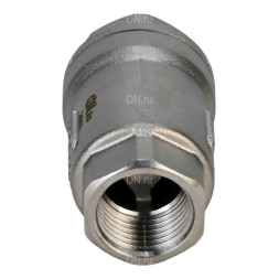 Клапан обратный VCS3232P-T 2″ Ду50 Ру63 резьбовой, пружинный, корпус - нержавеющая сталь 316, диск - нержавеющая сталь 316, уплотнение - металл
