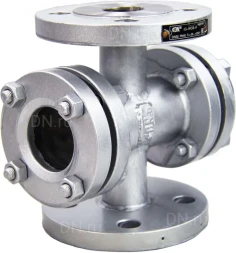 Стекло смотровое SG2-34G-F тип В ГОСТ 21836-2021 Ду32 Ру40, углеродистая сталь, фланцевое