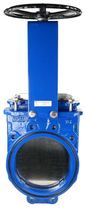 Задвижка шиберная GVKN1331N-2W-Fb-S Ду250 Ру10 двусторонняя, межфланцевая, шпиндель - невыдвижной, корпус - чугун GGG40, шибер - нержавеющая сталь 304, уплотнение - NBR, управление - штурвал в Барнауле