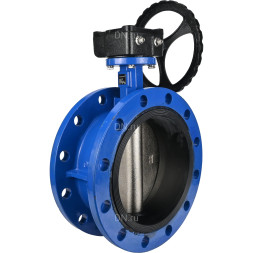 Затвор дисковый поворотный WBV1313E-2W-F-R Ду250 Ру16 фланцевый, корпус - чугун GGG40, диск - чугун GGG40, уплотнение - EPDM, управление – редуктор, с ISO-фланцем F10, квадрат штока 22х22