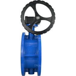 Затвор дисковый поворотный WBV1313E-2W-F-R Ду250 Ру16 фланцевый, корпус - чугун GGG40, диск - чугун GGG40, уплотнение - EPDM, управление – редуктор, с ISO-фланцем F10, квадрат штока 22х22