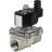 Клапан электромагнитный VS331-VT-NO-220VAC 3/8″ Ду10 Ру10, соленоидный двухходовой, корпус - нержавеющая сталь 304, уплотнение - Viton, резьбовой, нормально-открытый, прямого действия, катушка - 220В в Барнауле