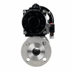 Кран шаровой BV3131P(3pc)-FP-F-ISO-H Ду65 Ру25 полнопроходной, фланцевый, корпус - нержавеющая сталь 304, PTFE, с пневмоприводом PA-DA-105-1 и пневмораспределителем 4M320-10 AC220V