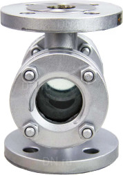Стекло смотровое SG2-34G-F тип В ГОСТ 21836-2021 Ду65 Ру16, углеродистая сталь, фланцевое