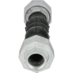 Компенсатор резиновый CR-E17-T Ду40 Ру10/16, резиновая вставка (корпус) - EPDM, тип присоединения - резьбовой, материал резьбовых элементов - чугун оцинкованный