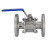 Кран шаровой BV3232P(3pc)-FP-F-H Ду80 Ру25, полнопроходной, трехсоставной, нержавеющая сталь 316, уплотнение - PTFE, фланцевый с рукояткой 17х17 в Барнауле