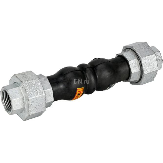Компенсатор резиновый CR-E17-T Ду50 Ру10/16, резиновая вставка (корпус) - EPDM, тип присоединения - резьбовой, материал резьбовых элементов - чугун оцинкованный в Барнауле