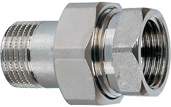 Соединение разъемное (американка) А-304-НР-ВР-PTFE 1/4″ Ду8 Ру20 с уплотнением под гайкой по плоскости, корпус - нержавеющая сталь AISI 304, присоединение - наружная/внутренняя резьба, тип резьбы - BSPT/BSPP в Барнауле