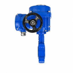Затвор дисковый поворотный WBV1616E-2W-Fb-H Ду50 Ру16 LUG межфланцевый, корпус - чугун QT450, диск - чугун QT450, уплотнение - EPDM, с электроприводом QT-N-005M-O2-220VAC-У1 с моментной муфтой и штурвалом