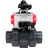 Кран шаровой BV4242E-FP-GRM-ISO Дн20 Ру10 полнопроходной, корпус - НПВХ, шар - НПВХ, уплотнение - EPDM, с пневмоприводом PA-DA-052, пневмораспределителем 4M310-08 AC220V и БКВ APL-210N в Барнауле