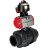 Кран шаровой BV4242E-FP-GRM-ISO Дн65 Ру10 полнопроходной, корпус - НПВХ, шар - НПВХ, уплотнение - EPDM, с пневмоприводом PA-DA-065 и БКВ APL-510N EX в Барнауле