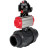 Кран шаровой BV4242E-FP-GRM-ISO Дн65 Ру10 полнопроходной, корпус - НПВХ, шар - НПВХ, уплотнение - EPDM, с пневмоприводом PA-DA-065 и БКВ APL-510N EX в Барнауле
