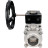 Кран шаровой BV3232P(3pc)-FP-W-ISO-H Ду100 Ру25 полнопроходной двухходовой, нержавеющая сталь SS316, под приварку, уплотнение - PTFE, с ISO фланцем и редуктором HAM RQN-Z в Барнауле