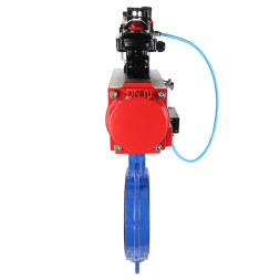 Затвор дисковый поворотный WBV1132N-2W-Fb-H Ду250 Ру16, корпус - чугун GG25, диск - нержавеющая сталь 316L, уплотнение - NBR, с пневмоприводом PA-DA-140, пневмораспределителем 4M310-08 DC24V, БКВ APL-210N, БПВ AFC2000